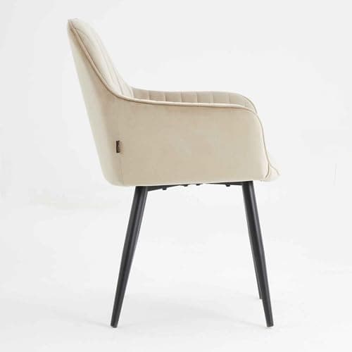 Colenis - Chaise de salle à manger Veli - Lot de 6 - Beige