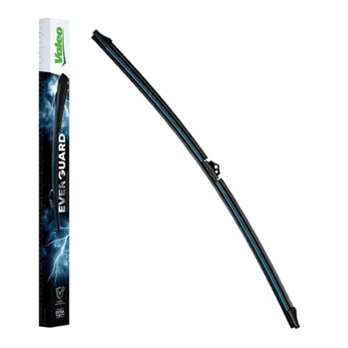 VALEO EVERGUARD - VSF65 - Premium - Balai d'Essuie-Glace Plat Une durée de vie prolongée X2 avec la lame en Silicone Longueur : 650mm Avant (1 Balai d'essuie-glace) - 566012