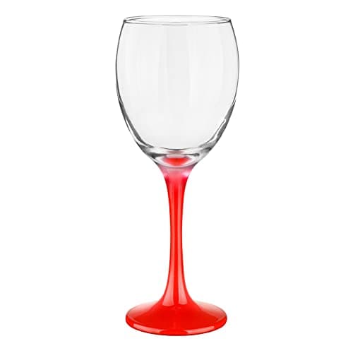 Glasmark Krosno Verres À Vin Set De 6 Verres À Vin Blanc 300Ml Verre Vin Rouge Verres A Pied Ensemble De Verres À Vin Jambe Rouge