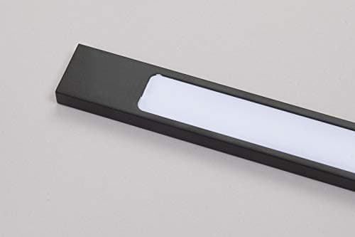 Lampe LED de salle de bain noir 450 mm luminaire de miroir éclairage applique, température de couleur : blanc newtre