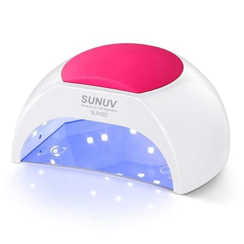 SUNUV Lampe de séchage pour ongles pour salon, compatible avec tous les gels, sèche-ongles automatique portable professionnel, 33 LED, 4 réglages de minuterie : 10/30/60/90 secondes