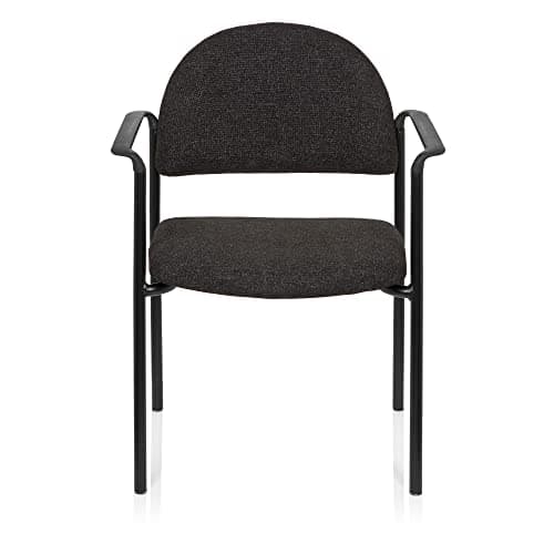 hjh OFFICE 704331 Chaise Visiteur XT 700 Gris Chaise de conférence Chaise à Quatre Pieds Chaise empilable rembourrée avec accoudoirs, empilable