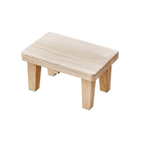 ZIJIREN Tabouret en bois, tabouret de table basse, tabouret à chaussures, petit tabouret court, tabouret à langer, tabouret en bois massif, tabouret court, tabouret long, tabouret court portable, bois