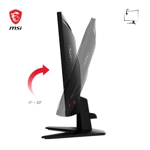 MSI MAG 256F Écran Gaming 24,5 Pouces FHD - Dalle Rapid IPS 1920 x 1080, 180 Hz / 1ms GtG, gamut sRGB 127%, Design sans Cadre, HDR Ready - DisplayPort 1.2a,HDMITM CEC