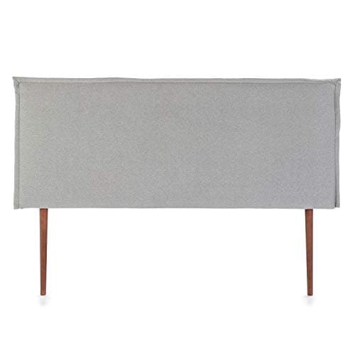 marcKonfort Tête de lit Berlin160x100 cm, Tissu Grey, Épaisseur Totale de 8 cm