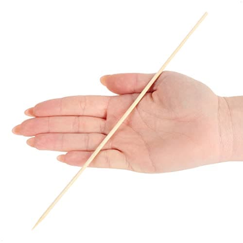 COM-FOUR® 500x brochettes de finger food en bois - longues brochettes en bois pour viande, légumes et fruits - brochettes de barbecue pour la maison, la gastronomie ou les mariages (500 pièces - 25cm)