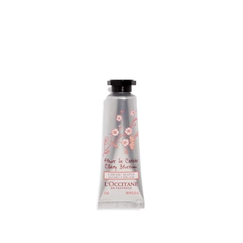 L'OCCITANE - Coffret de Noël Maisonnette Fleurs de Ceriser - Mousse Douceur Gel Douche, Lait Perlé Corps et Crème Mains - Fabriqué en France
