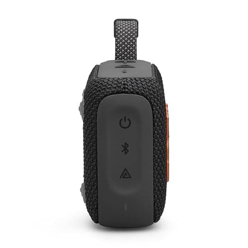 JBL GO 4, Enceinte Bluetooth ultra-portable, son JBL Pro, basses percutantes, 7 heures d'autonomie, fonction Playtime Boost, résistante à l'eau et à la poussière IP67, en noir