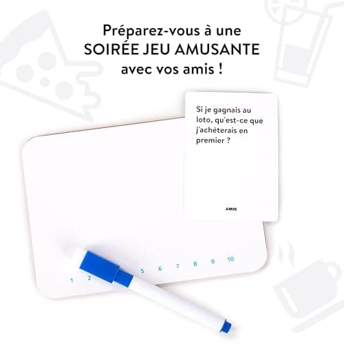 The World Game Qui Sait Mieux Qui - Français - Connaissez-Vous Vraiment Vos Amis et Votre Famille? Jeu de Cartes Amusant pour Les Adultes et Les Ados - Parfait pour Les Soirées Jeux et Les Cadeaux