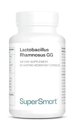 Lactobacillus Rhamnosus GG - Probiotique - Equilibre Microbiote et Flore intestinale - Booste le système immunitaire - Stimule la production des Lactobacillus - 60 gélules - Vegan - Supersmart