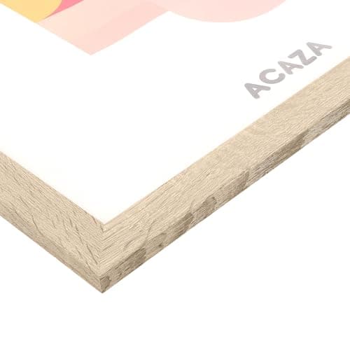 ACAZA Cadre Photo 50x70 cm pour Photos, Affiches et Posters, Bois MDF, Format B2, Chêne Clair