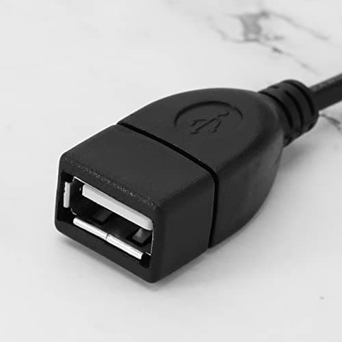 ECSiNG 2pcs Câble de Port USB Femelle vers DC 3.5x1.35mm Cordon de Charge d'alimentation DC 5V USB 2.0 Femelle à Cordon d'alimentation Femelle DC accessoires Électriques 28cm
