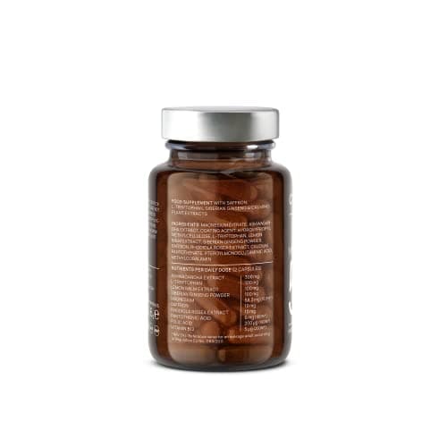 N°5 BALANCE - Diminue Stress et Anxiété - Ashwagandha, Safran, Rhodiola, Magnésium, Vitamine B5 - Anti Stress Naturel - 60 Gélules - 30 jours de Relaxation