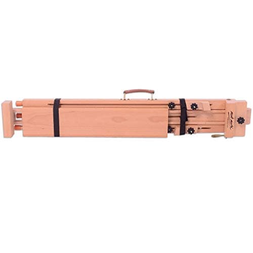 Mont Marte Chevalet trépied pliable et réglable en bois en hêtre, pour la peinture, supporte des toiles jusqu'à 120 cm (47") de haut