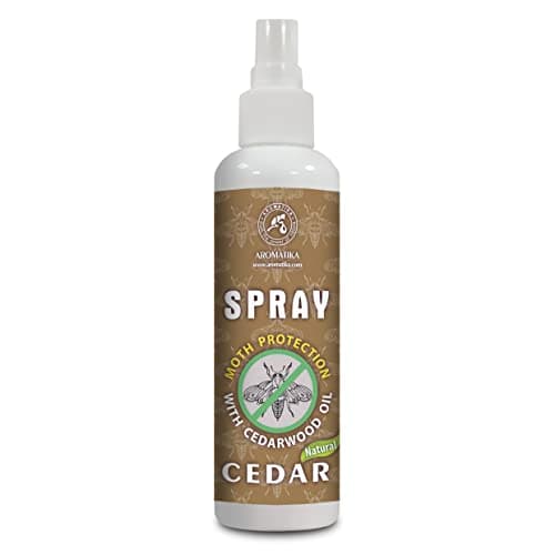 Spray A/M aux Huiles Essentielles de Bois de Cèdre et Citron 250ml - Protection Naturelle Contre les Mites - Dissuasion des Mites pour Penderies - Piège à Mites - Sans Produits Chimiques