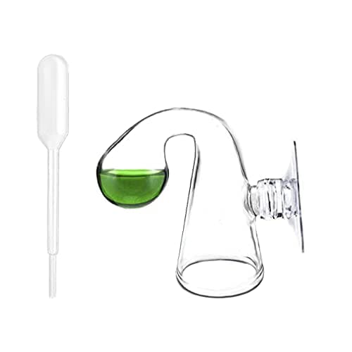 IAFVKAI Moniteur de CO2 pour Aquarium Contrôleur de Chute de CO2 pour Aquarium Détecteur de CO2 de Moniteur de capacité en Verre avec Ventouse pour Aquarium planté