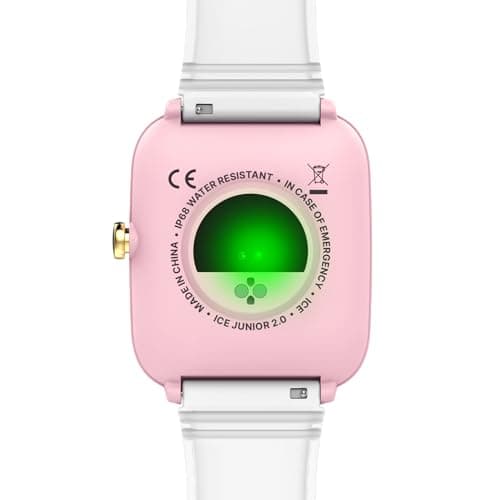 Ice-Watch - ICE smart junior 2.0 Pink White - Montre connectée rose pour enfant avec bracelet en silicone blanc - 022797 (1,75 pouces)