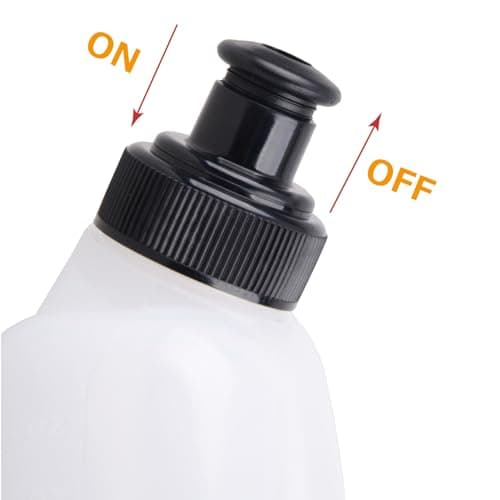 Azarxis Gourde Running 170ml 250ml 280ml Bidon Flasque Bouteille d'eau Flacon Hydratation pour Sac à Dos Ceinture Marathon (280ml - 2 Pièces)