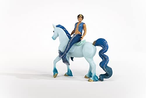 schleich BAYALA 70718 - Set de 2 Pièces - Trition Aryon et Figurine Licorne Bleue - Jouets Durables pour Divertissement et Jeux de Simulation - Cadeau pour Garçons et Filles de 5 ans et +