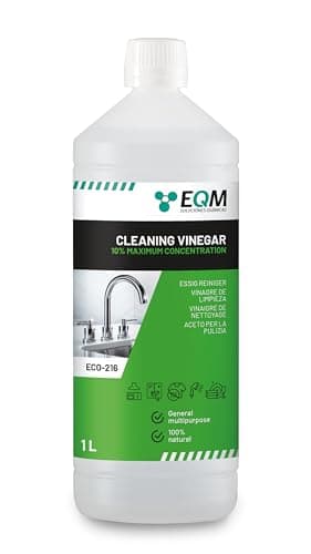 EQM - ECO-216 - Vinaigre Ménager 10° - 1L - 100% naturel - Anti Calcaire Détartrante - Puissant nettoyant ménager tout usage