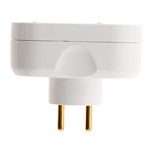 Multiprise 2 Prises pour façade - Biplite - 2x16A - Blanc - Zenitech