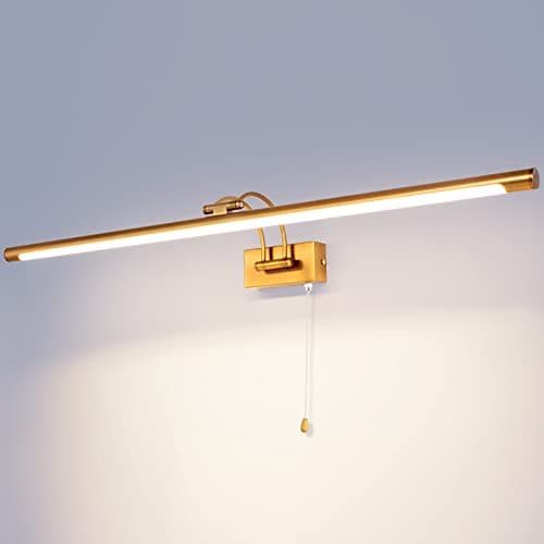 TYhogar Lampe Miroir LED Salle de Bain 90cm Lampe pour Miroir Lumineux LED Applique Murale Lumiere Miroir Salle de Bain Moderne 3000K 1820LM 16W Applique Intérieure Lampe pour Tableau