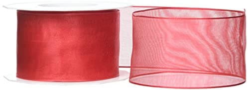 PRÄSENT C.E. Pattberg GmbH & Co. KG 4-Seasons Ruban en Organza Rouge 60 mm 25 m