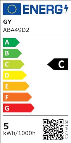 GY Ampoule LED E14 4,9W (équivalent 60W), 807 lumens 3000K Blanc Chaud, C37 Ampoule E14 Efficacité Energétique, E14 LED Non-Dimmable, Lot de 6