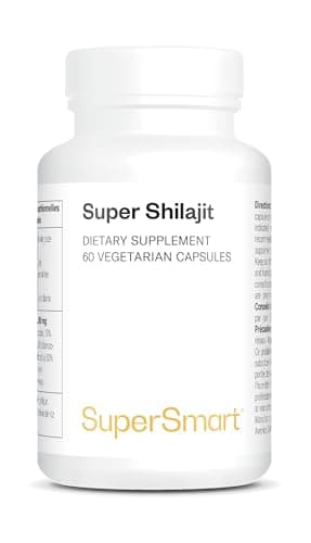 Super Shilajit (Primavie ®) - Capsule Tonique Ayurvédique - Booste la Vitalité et l'Énergie - Contribue à Augmenter la Biodisponibilité de la CoQ10 ainsi que l'Endurance Physique - Vegan Supersmart