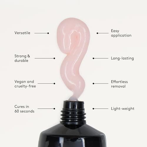MYGEL de Mylee Magic Extender Gel 60g – Tenue longue durée, aspect naturel, gel pour extension d’ongle, pour débutant et professionnel, gel épaississant en acrylique, Nail Art (Nearly Nude)