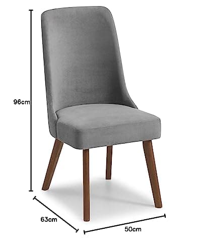 Julian Bowen Lot de 2 chaises de salle à manger Huxley, gris