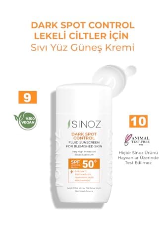 Sinoz, Crème solaire fluide anti-taches SPF50+ / PA++++
