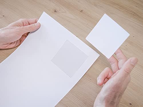 Avery Étiquettes Autocollantes Carrées 60 Pcs Polyester Blanc 80x80 mm Imprimables Laser et Copieur
