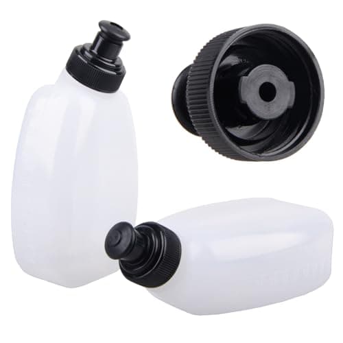 Azarxis Gourde Running 170ml 250ml 280ml Bidon Flasque Bouteille d'eau Flacon Hydratation pour Sac à Dos Ceinture Marathon (280ml - 2 Pièces)