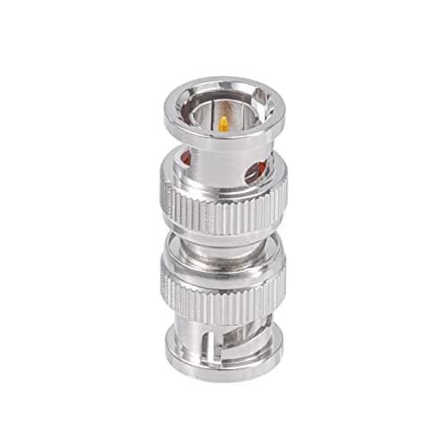 Superbat Connecteur BNC 75Ohm BNC Male à Male Barillet Adaptateur Coaxial RF à Faible Perte Support HD-SDI/3G-SDI/4K/8K pour Moniteur Caméra de Sécurité DVR Enregistreur(2 Pièces)
