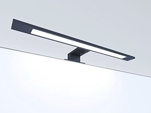 Lampe LED de salle de bain noir 450 mm luminaire de miroir éclairage applique, température de couleur : blanc newtre