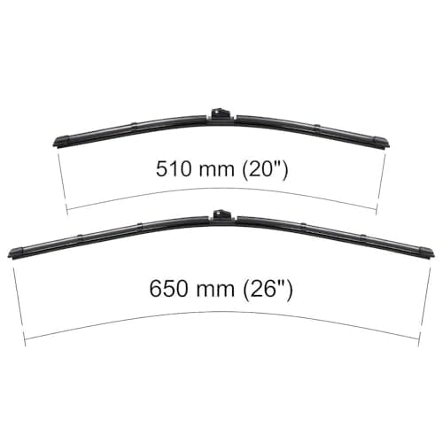 Mossa Balais d'essuie-glace de pare-brise adaptés pour BMW X4 F26 (06.2014-2018) - essuie-glace pour lunette avant - kit essuie glaces 1
