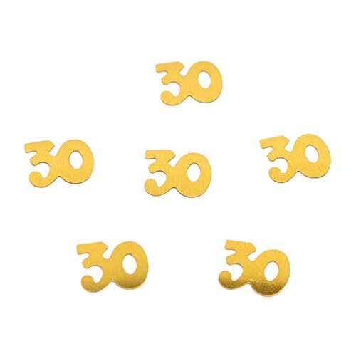 DIWULI Confettis de Table Chiffre Or 30 - Anniversaire