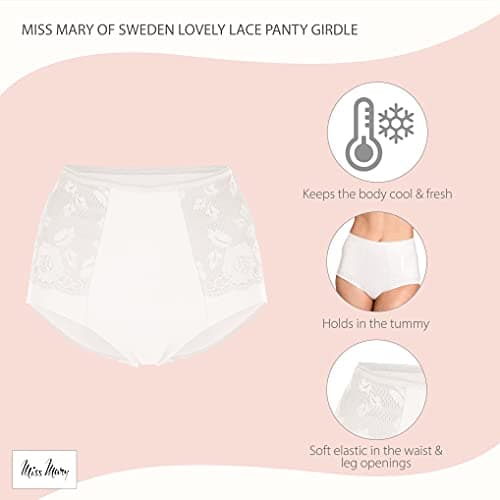 Miss Mary of Sweden : Lovely Lace, Gaine-Culotte, sous-vêtement pour Femme 52 Beige