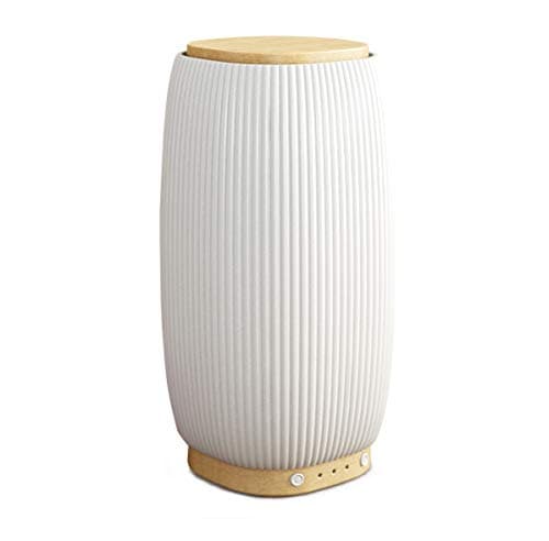 Pranarôm |Diffuseur d'Huiles Essentielles Jazz Céramique/Bambou | Diffusion Ultrasonique