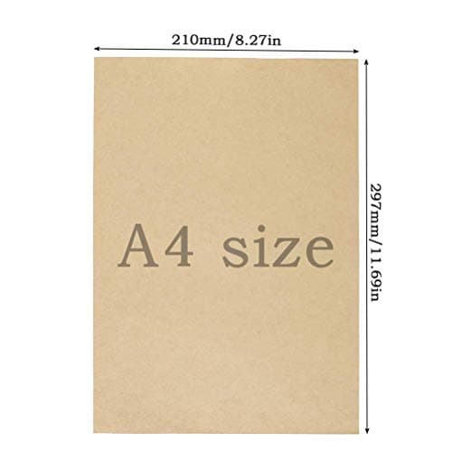 50 Feuilles Papier Kraft A4,150 g/m2 Papier Craft Papier Kraft pour Impression,Marron Papier Kraft A4 Pour travaux manuels, invitations de mariage,cartes de menu