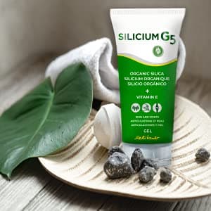 Silicium G5 Silicium Gel avec vitamine E pour Anti Douleurs Musculaires Osseuses Articulaires, 150 ml
