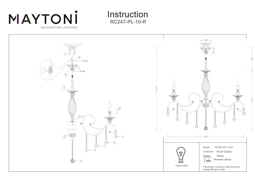 MAYTONI DECORATIVE LIGHTING Lustre Grace