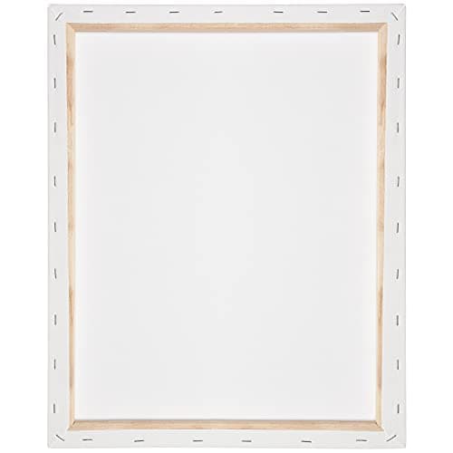 Artina Set de 5 Canvas Toile Peinture 60x80 cm – Tableau Peinture Châssis Entoilés en Bois FSC© – Tableau Toile a Peindre Blanche 100% Coton 280g/m2 – Toiles à Peindre Stable Toile Blanche Akademie