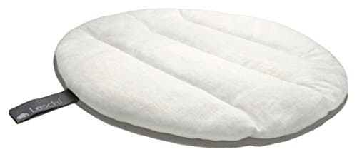 Leschi COUSSIN CHAUFFANT soulage les maux de dos et de ventre/bouillote pour micro-ondes/coussin en graines de blé pour femmes, enfants et bébés (coliques) / Renard Luca, marron noir