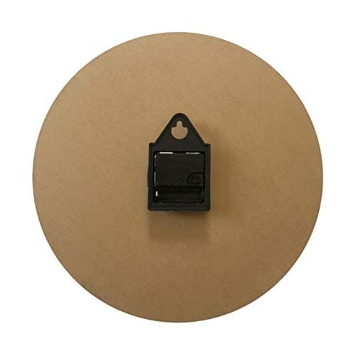 Rebecca Mobili Horloge Murale, Blanc Gris Bleu, Bois MDF, Style Vintage, pour la Cuisine Salon - Dimensions Ø 33,8 cm x P 4 cm - Art. RE6462