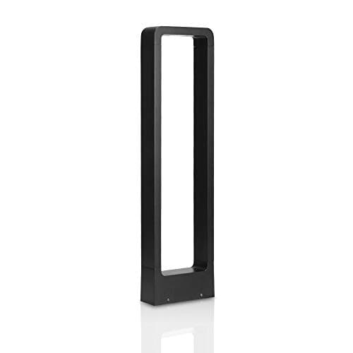 LEDMO 12W Lampe de Jardin 3000K 1100LM Borne lumineuse exterieur Etanche IP65 lampe decorative,Noir Alliage d'aluminium pelouse lumière adaptées aux Jardins,Patios,Allées,Pelouse
