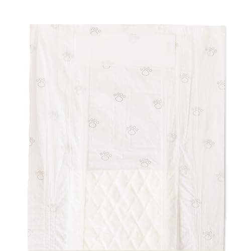 Amazon Basics Lot de 30 Couches jetables pour Chien mâle, Taille S, Blanc
