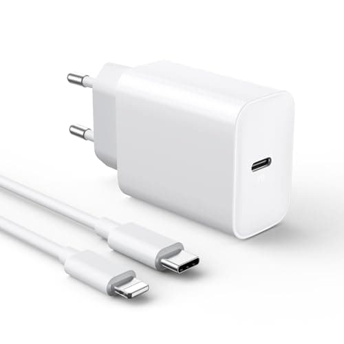 30W Chargeur USB C Rapide for iPhone 14/14/Pro/14 Pro Max/14 Plus/13 12 11 SE XR X XS 8, USBC Charger Prise Secteur Type C Alimentation Adaptateur et 2M Cable