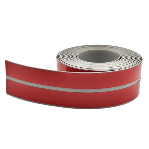 GELINTONG Plinthe souple PVC, Plinthe flexible - pliable, Plinthe souple premium pour revêtement de sol, Montage facile 30x30 mm – 6 mètre Blanc